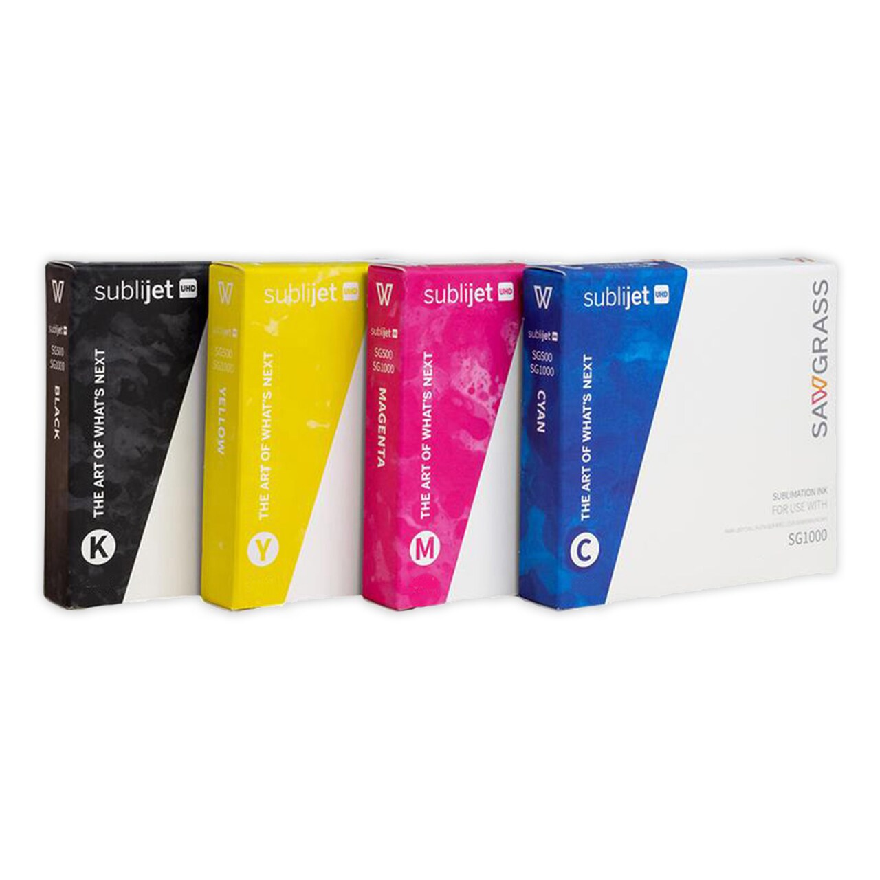 Complete Set Sawgrass SubliJet UHD Ink for Sublimation Printing with the SG1000. Genuine SawGrass Ink Cartridges